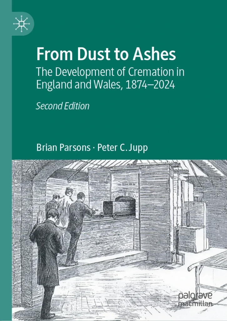 Book cover showing historical image of a cremation taking place.